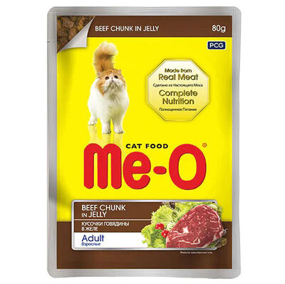 ME-O POUCH JÖLE İÇİNDE DANA ETLİ 80 GR