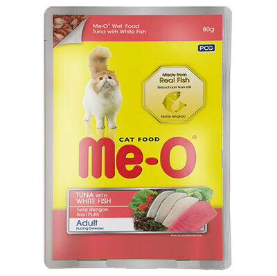 ME-O POUCH JÖLE İÇİNDE TON BALIKLI&ALABALIKLI 80 GR