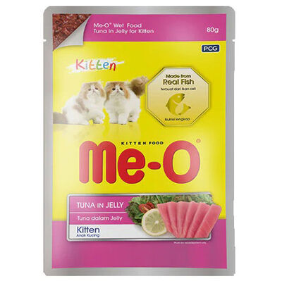 ME-O POUCH JÖLE İÇİNDE KİTTEN TON BALIKLI 80 GR