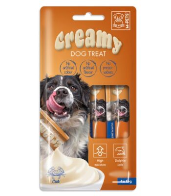 M-PETS KÖPEK ÖDÜLÜ CREAMY YENGEÇLİ 4X15GR