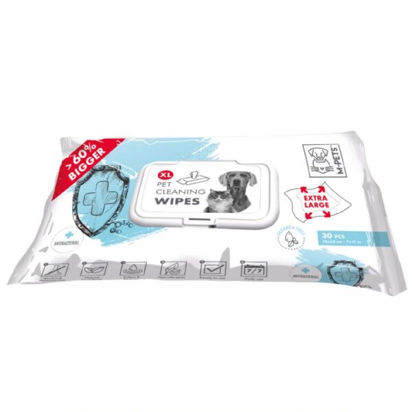 M-PETS ANTIBACTERIAL XL KEDİ/KÖPEKLER İÇİN TEMİZLEME MENDİLİ