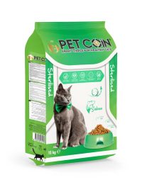 PETCOİN KISIRLAŞTIRILMIŞ SOMONLU KEDİ MAMASI 15 KG