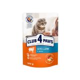 CLUB4PAWS KEDİ POUCH KUZU ETLİ YETİŞKİN 100GR