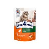 CLUB4PAWS KEDİ POUCH ÖRDEKLİ YETİŞKİN 100GR