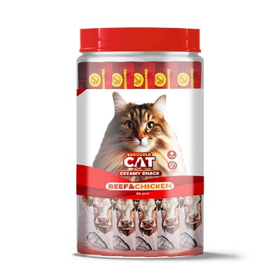 EUROGOLD CAT SIVI KEDİ ÖDÜLÜ DANA - TAVUK ETLİ 30X15 GR