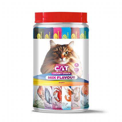 EUROGOLD CAT SIVI KEDİ ÖDÜLÜ KARIŞIK 6 ÇEŞİT 30X15 GR