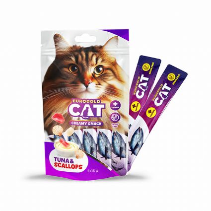 EUROGOLD CAT SIVI KEDİ ÖDÜLÜ TON - DENİZ TARĞI 5X15GR