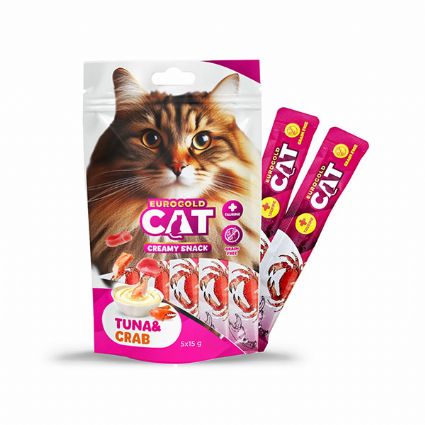 EUROGOLD CAT SIVI KEDİ ÖDÜLÜ TON - YENGEÇ 5X15GR