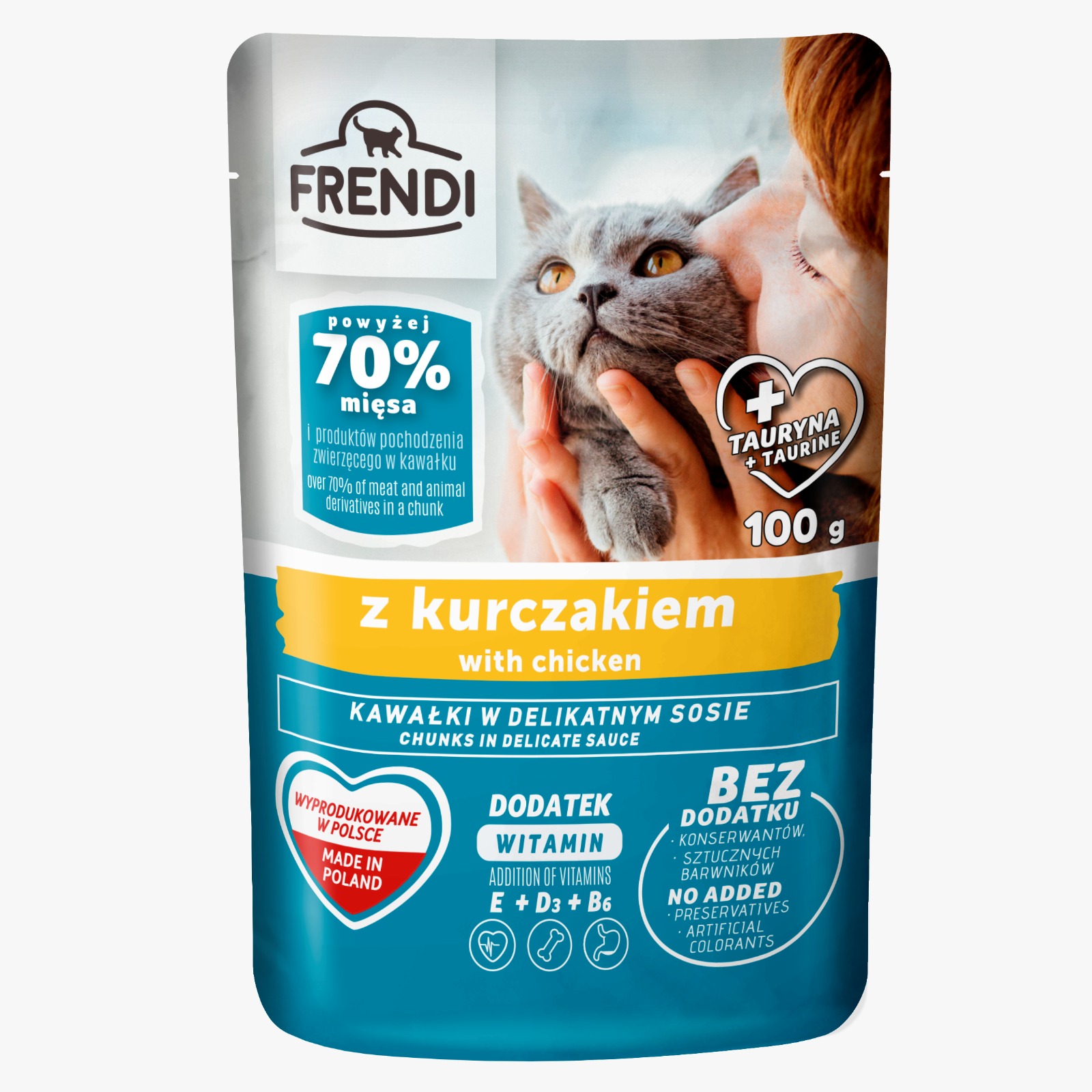 FRENDI KEDİ TAVUK SOSLU 100G (3090)