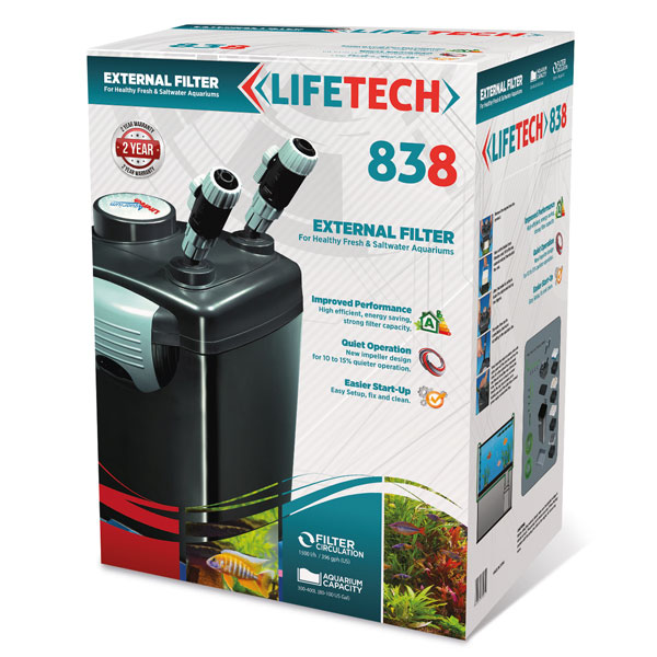 LİFE TECH SİYAH KOVA DIŞ FİLTRE İÇİ DOLU 1200L/H