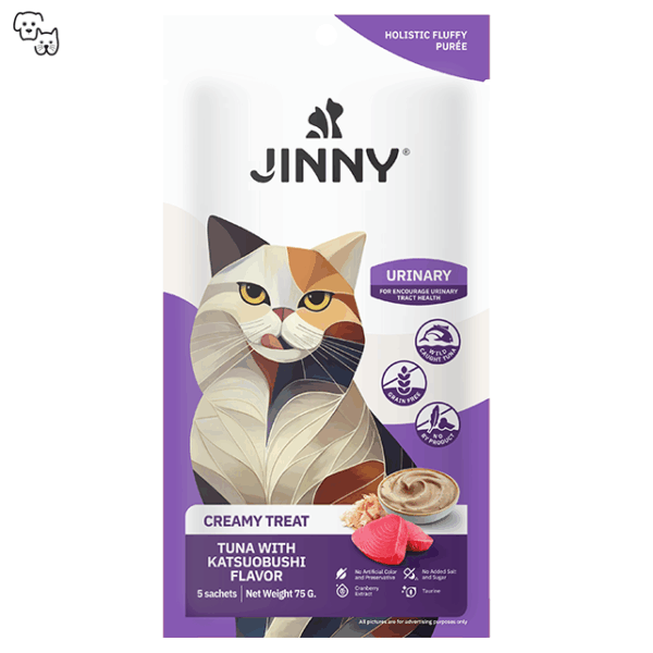 JINNY CREAMY TREAT TUNA%KATSUOBUSHI FLAVOR 5X15GR