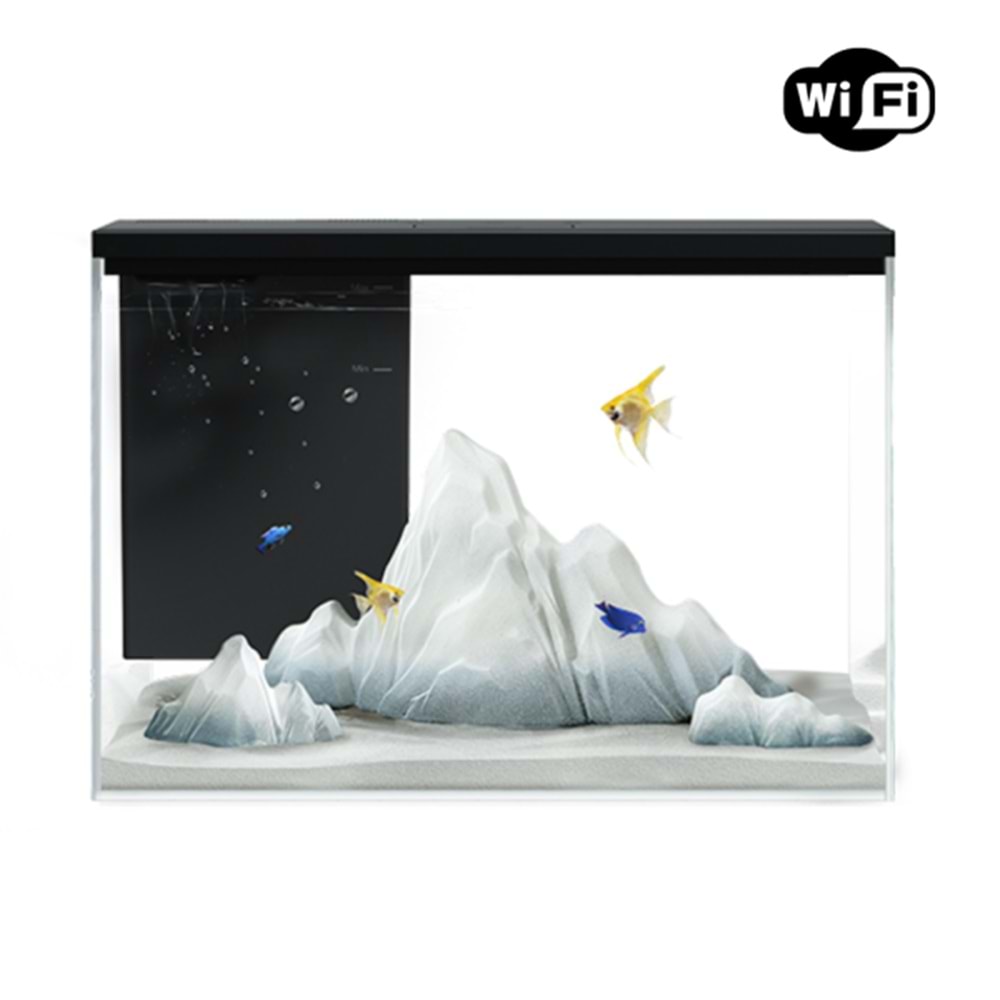 BOYU AKVARYUM GR-1S WİFİ VERSİYON BLACK 14L (38X21X24CM)