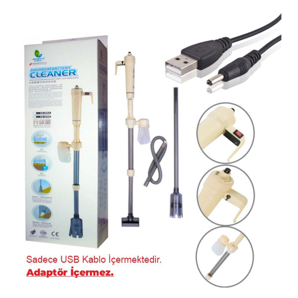 JENECA USB KABLOLU VE PİLLİ DİP SÜPÜRGESİ