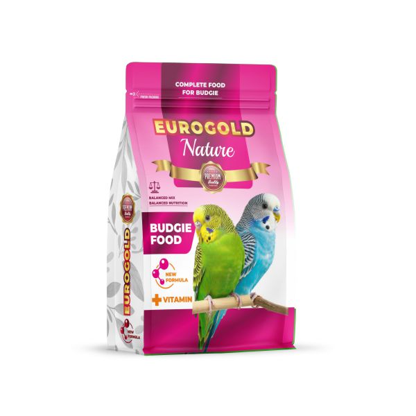 EUROGOLD NATURE VİTAMİNLİ MUHABBET KUŞU YEMİ 500 GR (12)