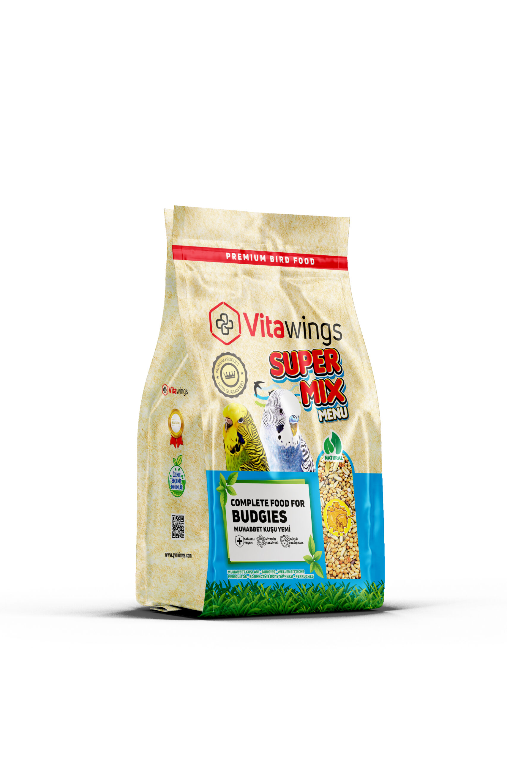 VİTAWİNGS 800 GR MEYVELİ SÜPERMİX MUH. KUŞU YEMİ (8)