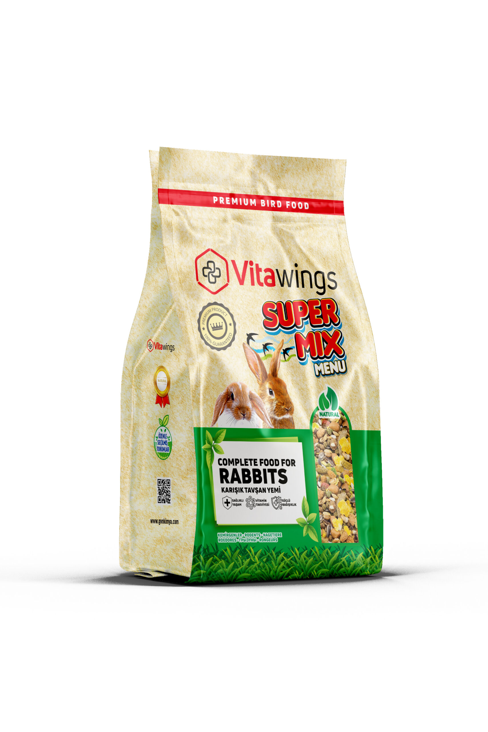 VİTAWİNGS 800 GR RABBİT SÜPERMİX TAVŞAN YEMİ (8)